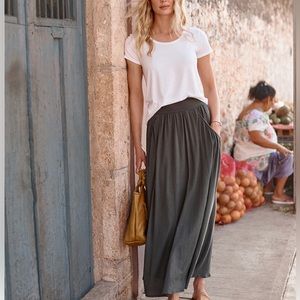 Garnet Hill, Rust Red, long skirt